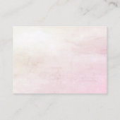 Decoratieve taart Roze strik Baby shower behuizing Informatiekaartje (Achterkant)