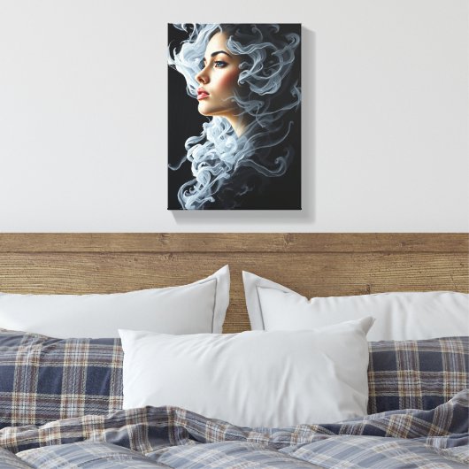 Decoratieve tabel (Efemeer) Canvas Afdruk (Insitu (Slaapkamer))