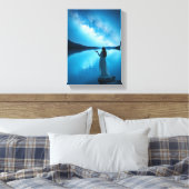 Decoratieve tabel ( vrouwen onder sterren ) canvas afdruk (Insitu (Slaapkamer))
