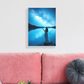 Decoratieve tabel ( vrouwen onder sterren ) canvas afdruk (Insitu (Woonkamer))