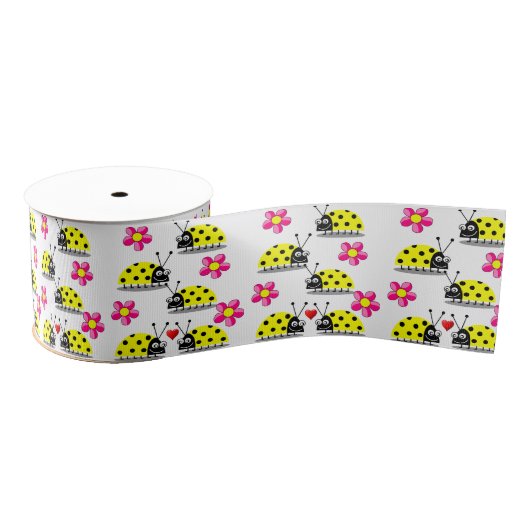 decoratieve tapijtstof ladybugs grosgrain lint (Spoel)