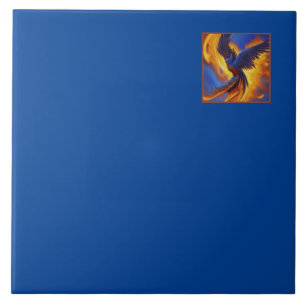 Decoratieve Tegel - Deep Blue Color - Phoenix Art Tegeltje