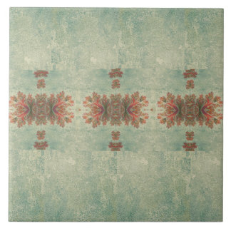  Decoratieve Tegel Duo: Groen en Reddish-Brow Tegeltje