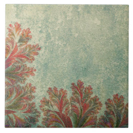  Decoratieve Tegel Duo: Groen en Reddish-Brow Tegeltje