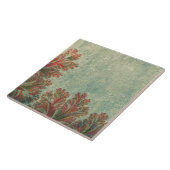  Decoratieve Tegel Duo: Groen en Reddish-Brow Tegeltje (Zijkant)