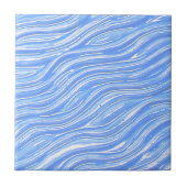 Decoratieve Tegel Elektrisch Blauw Stromend Water Tegeltje (Voorkant)