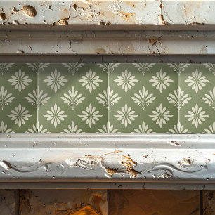 Decoratieve tegel met bloempatroon in elke kleur I Tegeltje