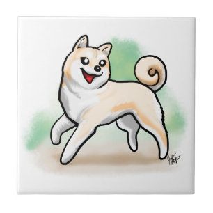 Decoratieve tegel Shiba Inus Tegeltje