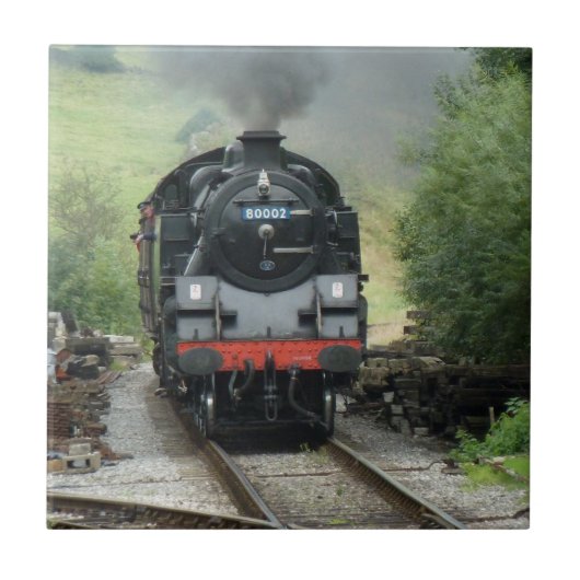 Decoratieve tegel van de stoomtrein tegeltje (Voorkant)
