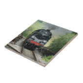 Decoratieve tegel van de stoomtrein tegeltje (Zijkant)
