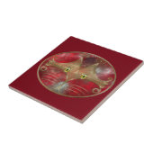 Decoratieve tegel van kat en kat tegeltje (Zijkant)