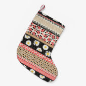 Decoratieve Tegels: Patchwork bloempatroon Kleine Kerstsok (Voorkant (Hangend))