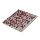 Decoratieve Tegels rood en zwart Tegeltje (Zijkant)