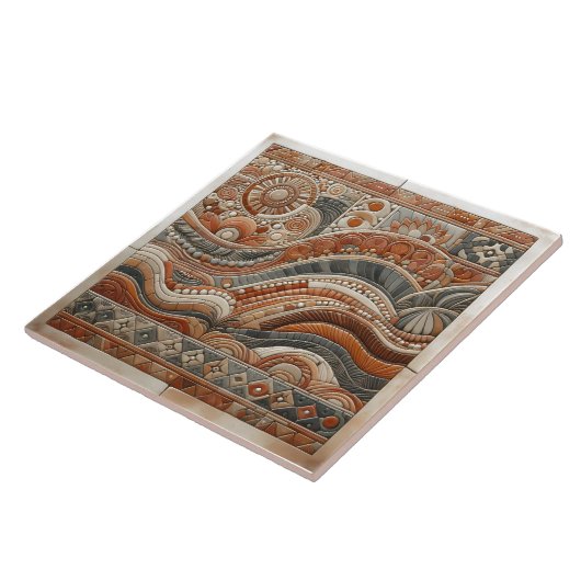 Decoratieve Tegels van golven en zon Tegeltje (Zijkant)