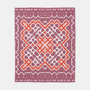 Decoratieve tegels van keramisch-kleurige talk. ba fleece deken