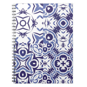 Decoratieve tegels van keramische azulejo. Fashion Notitieboek
