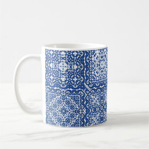 Decoratieve tegels van keramische azulejo. Kleurco Koffiemok