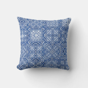 Decoratieve tegels van keramische azulejo. Kleurco Kussen