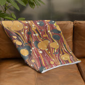 Decoratieve textuur van de heer Alexander Pope Fleece Deken