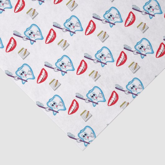 Decoratieve Tissue Papier Tandarts (Detail)