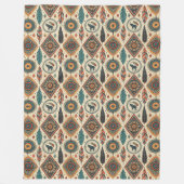 Decoratieve Tribal Blanket Symbolisch Erfgoed Prin Fleece Deken (Voorkant)