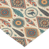 Decoratieve Tribal Table Runner in aardse tinten Lange Tafelloper (Hoek)