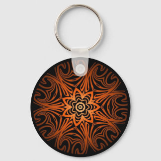 Decoratieve tweekleurige caleidoscoop sleutelhanger