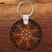 Decoratieve tweekleurige caleidoscoop sleutelhanger (Voorkant)