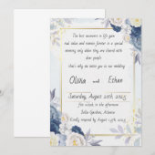 Decoratieve uitnodiging met liefde (Voorkant / Achterkant)