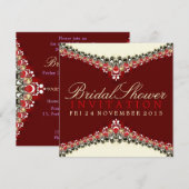 Decoratieve uitnodiging van de partij van het Vrij (Voorkant / Achterkant)