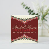 Decoratieve uitnodiging van de partij van het Vrij (Staand voorkant)