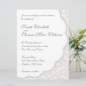 Decoratieve uitnodiging voor weddenschappen (Staand voorkant)