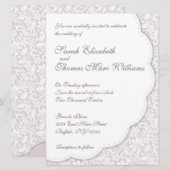 Decoratieve uitnodiging voor weddenschappen (Voorkant / Achterkant)