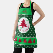 Decoratieve vakantie thema all-over print Schort (Insitu)