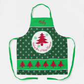 Decoratieve vakantie thema all-over print Schort (Voorkant)