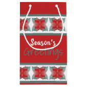 Decoratieve vakantie thema klein cadeauzakje (Achterkant)