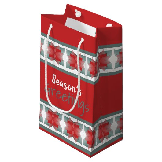 Decoratieve vakantie thema klein cadeauzakje (Voorkant Gekanteld)