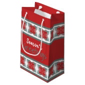Decoratieve vakantie thema klein cadeauzakje (Achterkant Gekanteld)