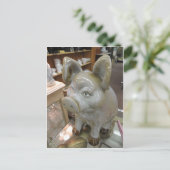 Decoratieve varkens briefkaart (Staand voorkant)