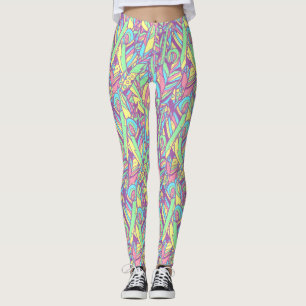 Decoratieve veren Leggings