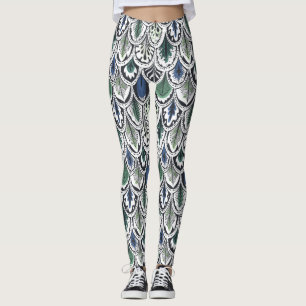 Decoratieve veren leggings