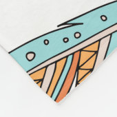 Decoratieve veren: met de hand getekende kunst fleece deken (Hoek)