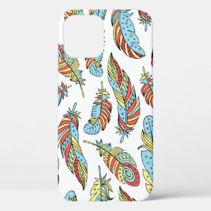 Decoratieve veren naadloos patroon. Handtekening v Case-Mate iPhone Case