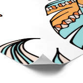 Decoratieve veren naadloos patroon. Handtekening v Poster (Hoek)