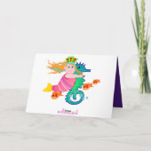 Decoratieve verjaardagskaart met uilen kaart (Achterkant)