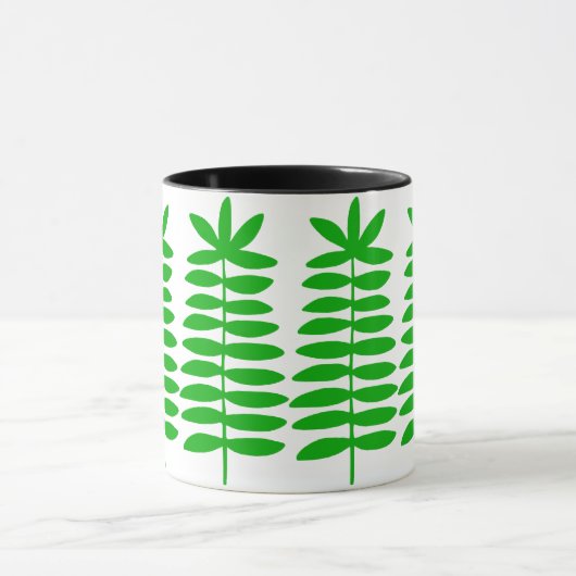 Decoratieve vetten - groen mok (Midden)