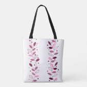 Decoratieve Vine Stripes (Roze) Canvas tas (Achterkant)