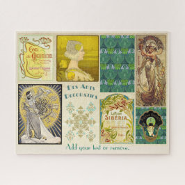 Decoratieve vintage Art Deco-labels & decoraties: Legpuzzel