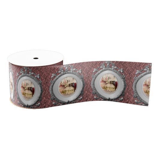 decoratieve vintage grosgrain lint (Spoel)