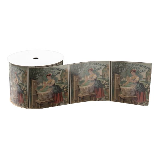 decoratieve vintage grosgrain lint (Spoel)